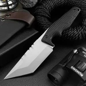 Outdoor Fixed Blade Knife, Camping Straight Edge Knife, Portable Tool for Hiking, Picnicking, Fishing, and Other Outdoor Activities, Portable Multipurpose Knives