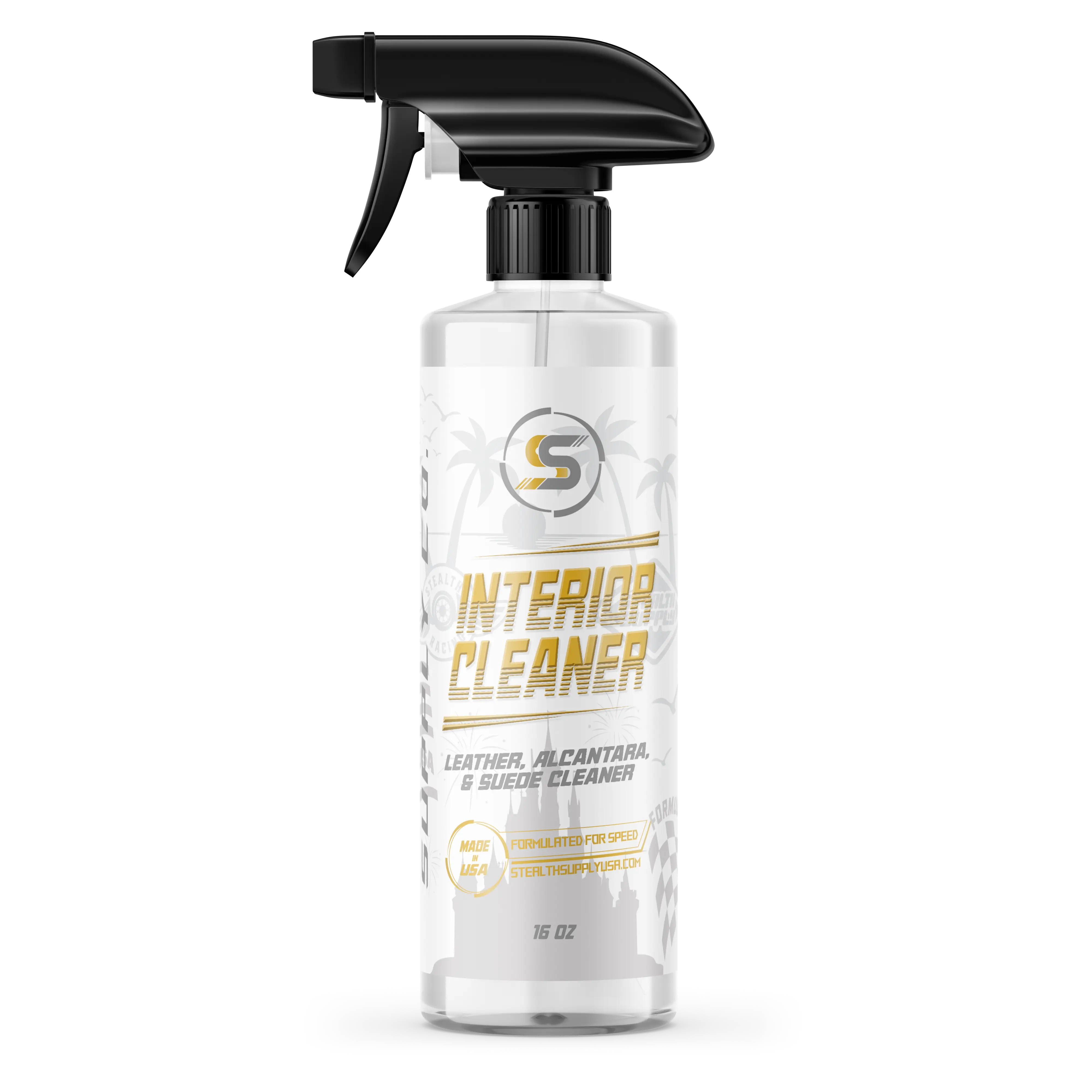 Stealth Supply Interior Cleaner – Leather, Alcantara & Suede Cleaner (16oz)