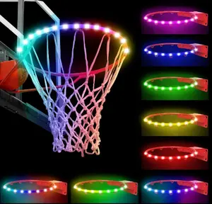 LED Basketball Hoop Lights 1.5 FT Remote Control 16 Color Change Waterproof Rim LED Light 75 Hours Battery Life 4 Modes for Night Play
