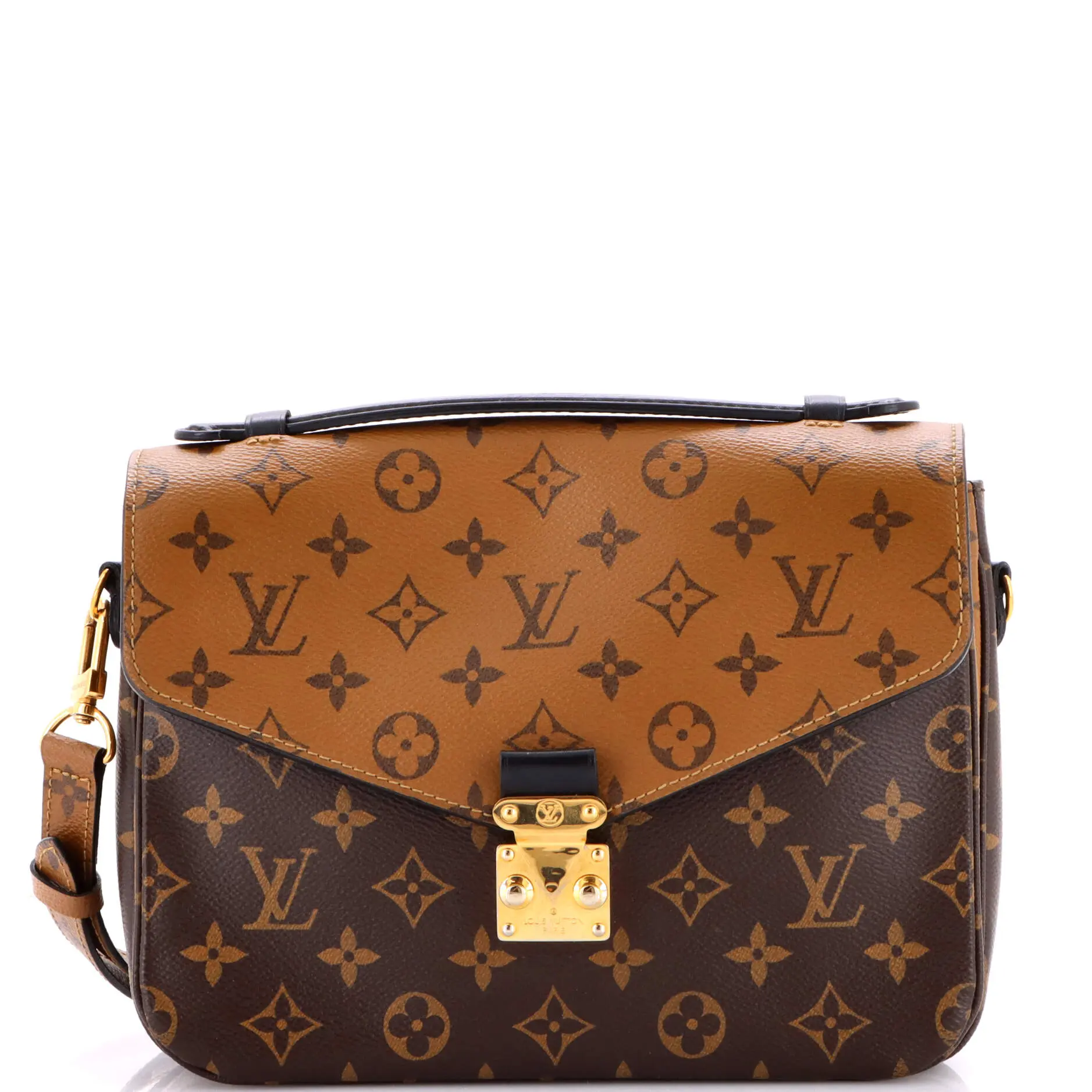Pre-owned Louis Vuitton material Messenger Bags Pochette Metis Reverse Monogram Canvas by Rebag