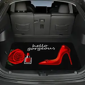 1pc Non-Slip Trunk Mat, Fit for SUVs, Sedans, Trucks, Secure Trunk Organizer & Decorative Floor Mat, Pet Mat, Vehicle Interior Accessory, Vibrant Pattern, Longlasting Protection, Car Trunk Liner, Car Floor Mats