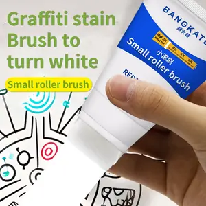 DIY Small Roller Brush, Water-Based Paint for Wall Repairs, Graffiti Cover & Renovation, Crack Concealment, Fragrance-Free, Home Improvement Tool