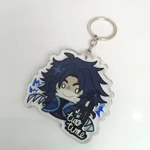 Two Time Forsaken Keychain - TwoTime Roblox Keycharm - Cute Chibi Keychain, Kawaii Bag Accessory, Cool Collectible Gift for Fans, Aesthetic Merch for Players