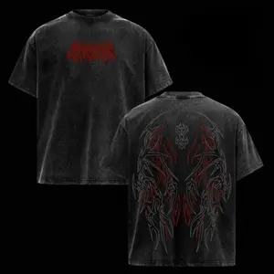 Vintage Washed Berserk Pump Cover T Shirt Unisex Gym Streetwear Oversized Heavy Cotton Fitness Top Dark Aesthetic Soft Loose Fit Workout and Training Shirt