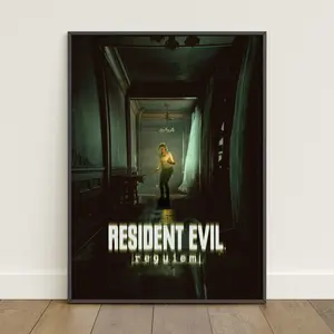 Resident Evil Requiem Poster | Leon Kennedy Wall Art | Game Poster Print NO FRAMED