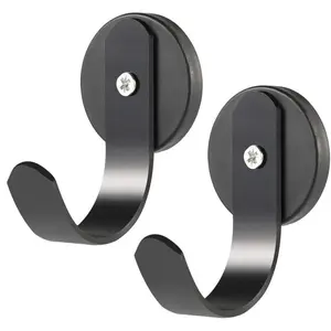 2 Pack Magnetic Wreath Hanger Wreath Holder Wreath Hanger Hook for Metal Front Door for Christmas Decorations