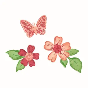 Sizzix Clear Stamps Set 19PK w/9PK Framelits Dies - Sweet Sprigs by 49 and Market