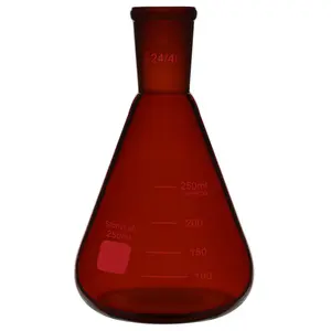 Amber Erlenmeyer Flask, 24/40 Joint, 100-500ml