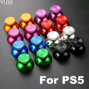YUXI Metal Analog Joystick Thumb Stick Grip Caps for PS5 Controller (2PCS)