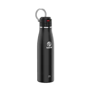 Takeya Traveler 25 oz. Stainless Steel FlipLock Bottle Onyx Botella de agua