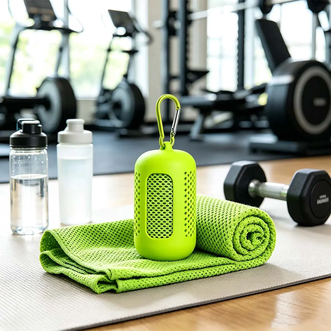 Instant Cooling Towel with Clip for Gym & Running,Portable Gym Sweat Towels, Cooling Neck Wraps,Gym Bag Essentials, Soft Breathable Microfiber Towels for Yoga, Running, Sport, Workout, Camping, Fitness &  More Activities