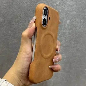 Luxury Cortex Magsafe Wireless Charge Phone Case For iPhone 16 16PRO 16PLUS 12 13 14 15 16 Pro Max Plus Magnetic Bumper Cover Protection Casing