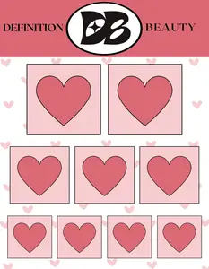 I <3 U - Makeup Stencils