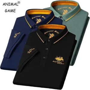 Summer Mens Embroidered Polo Shirts Short Sleeve Shirt Luxury Top Casual Lapel T-shirt Men Breathable Lightweight T Shirt Homme Menswear Tropical