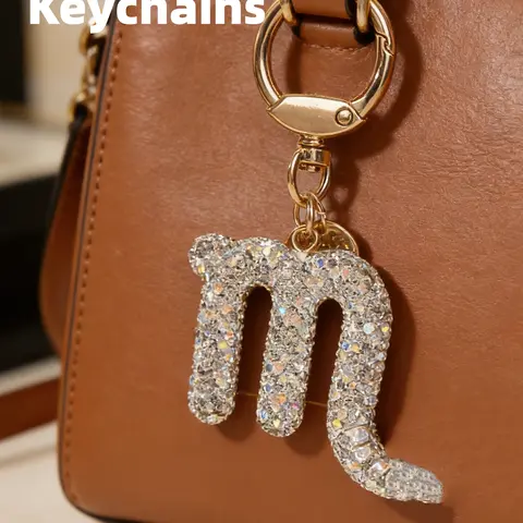 12 Zodiac Keychains, Fashionable Bag Accessories Charms, Fashionable Accessory, Unique Design for Daily Use, Perfect Gift for Women and Girls, Universal Sparkly Bag Charm, Perfect Gift Choice