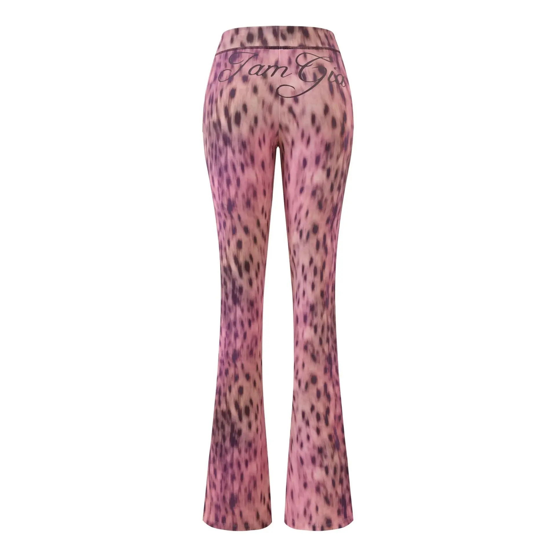 Pink tiger patterned pants