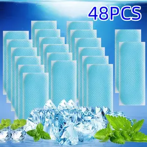 48 Sheets Kid Fever Patches for Kids Fever Discomfort & Pain Relief, Cooling Relief Fever Reducer, Soothe Headache Pain