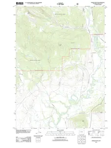 Dodge Butte Wyoming USGS Topographic Quadrangle Map, 2012, 1:24000
