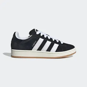ADIDAS CAMPUS 00S HQ8708 Black Suede Sneakers Unisex Low Top Skate Style Retro Streetwear Shoes Chunky Gum Sole Casual Everyday Trainers Comfort Fit Iconic 3 Stripes Originals Lifestyle Shoes Men Women Classic Vintage Inspired Footwear