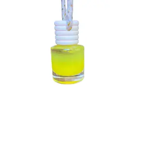 Glitter Car Diffuser - coconut, pineapple Decorative Bottle with Rope Handles for Home & Car Use