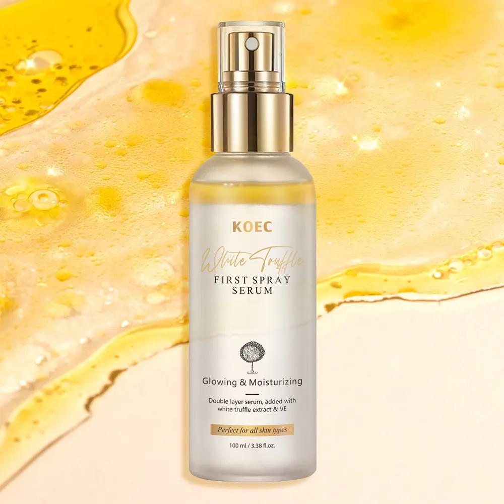 KOEC White Truffle First Spray Serum Vegan Hydrating Face Moisturizer for Radiant Skin All-in-One Mist Hydrating Mud Body Mask Pink PDRN Uneven Tone Serum Daily Moisture