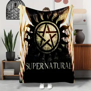 Supernatural Sofa, Bed Office Lunch Break Blanket, For Outdoor Tourism, Camping Throw Blanket, Soft And Comfortable Blanket Christmas gift Dream Weave Home