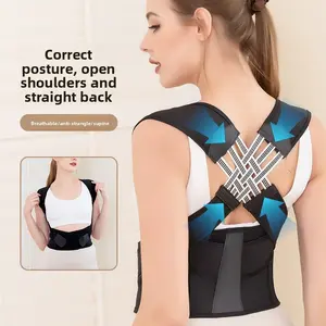 Anti-hunchback corrective belt Corrective hunchback belt Open shoulder posture strap Body aligner Adult student posture strap back Correction Support