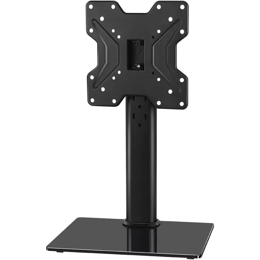 KKTONER Modern Multifunctional TV Stand Furniture for Study, Universal 13-43 in LED Table Top Mount with VESA Support, Adjustable Base, Wall Brackets, Height-Swivel Adjustability, 77LBs Load Capacity