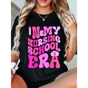 🎉 100% Cotton Nursing Student Era For Future Nurse School Essentials T-Shirt