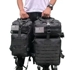 Unisex Camo Oxford Cloth Frame Pack Backpack, Multi-Size 25L-50L Capacity - Ideal for Hiking Camping Outdoor Sports