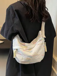 Women's Crescent Crossbody Bag, Simple Casual Versatile Shoulder Bag, Ideal for Students, Shopping, Daily Use, All Seasons