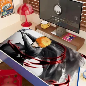 Bleach Kurosaki Ichigo Mouse Pad 90x40CM non-slip Gaming Mousepad Gamer E-Sports Mouse Mat Game Mechanical Keyboard XXL Desk Mat