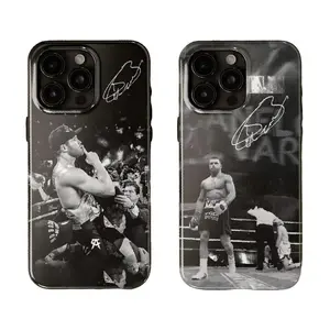 MMA Canelo Alvarez Signature Phone Case, Retro Christmas Movie Phone Case Suitable for iPhone 17-11 Pro Max/Plus and  Samsung Galaxy S23-25, Holidays Xmas Tough Case, Perfect Gift for Film Lovers, Classic Gift for Her Him