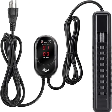 AQQA Submersible Aquarium Heater, Fish Tank Heater,External Temperature Controller LED Temperature Display,Suitable for Saltwater and Freshwater
