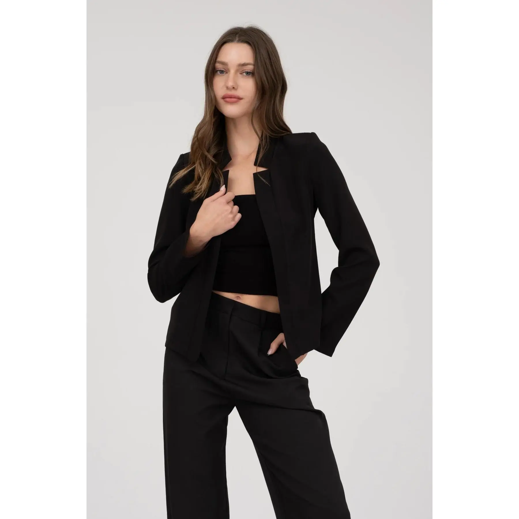 Notch Collar Blazer
