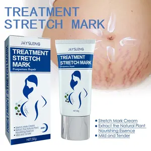 Jaysuing Postpartum Stretch Mark Repair Cream with Oat Extract & Hydrolyzed Salmon Protein for Scar Reduction & Skin Elasticity Improvement