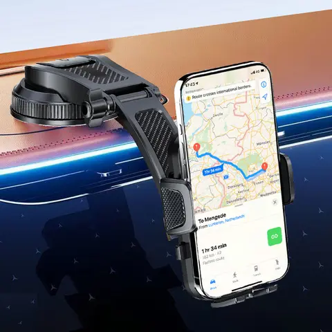 Stable Phone Holders For Your Car [Powerful & 360 Adjustable Suction Cup] Universal Car Phone Holder Mount Long Arm Flexible Car Mount For Dashboard Windshield For Most Phone Case