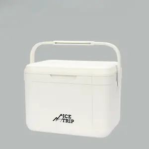 Portable Outdoor Insulated Cooler Box, 1 Count Large Capacity Storage Box with Handle, Insulated Storage Box for Camping, Car, Commercial