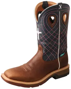 Twisted X Men's Men'S Waterproof Cellstretch Western Work Boot Soft Toe - Mxbw001