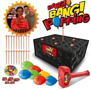 Blow Up Balloon Game, 1 Set Multiplayer Stimulating Board Game, Tricky Decompressing Interactive Game, Fun Game for Family Gathering