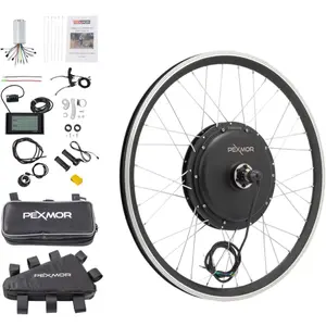 PexMor Electric Bike Conversion Kit with Frame, Chain, Chain Hanger, and Electrical Components for Easy Assembly