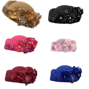 Church Hat - Floral Design with Various Colors and Unique Patterns