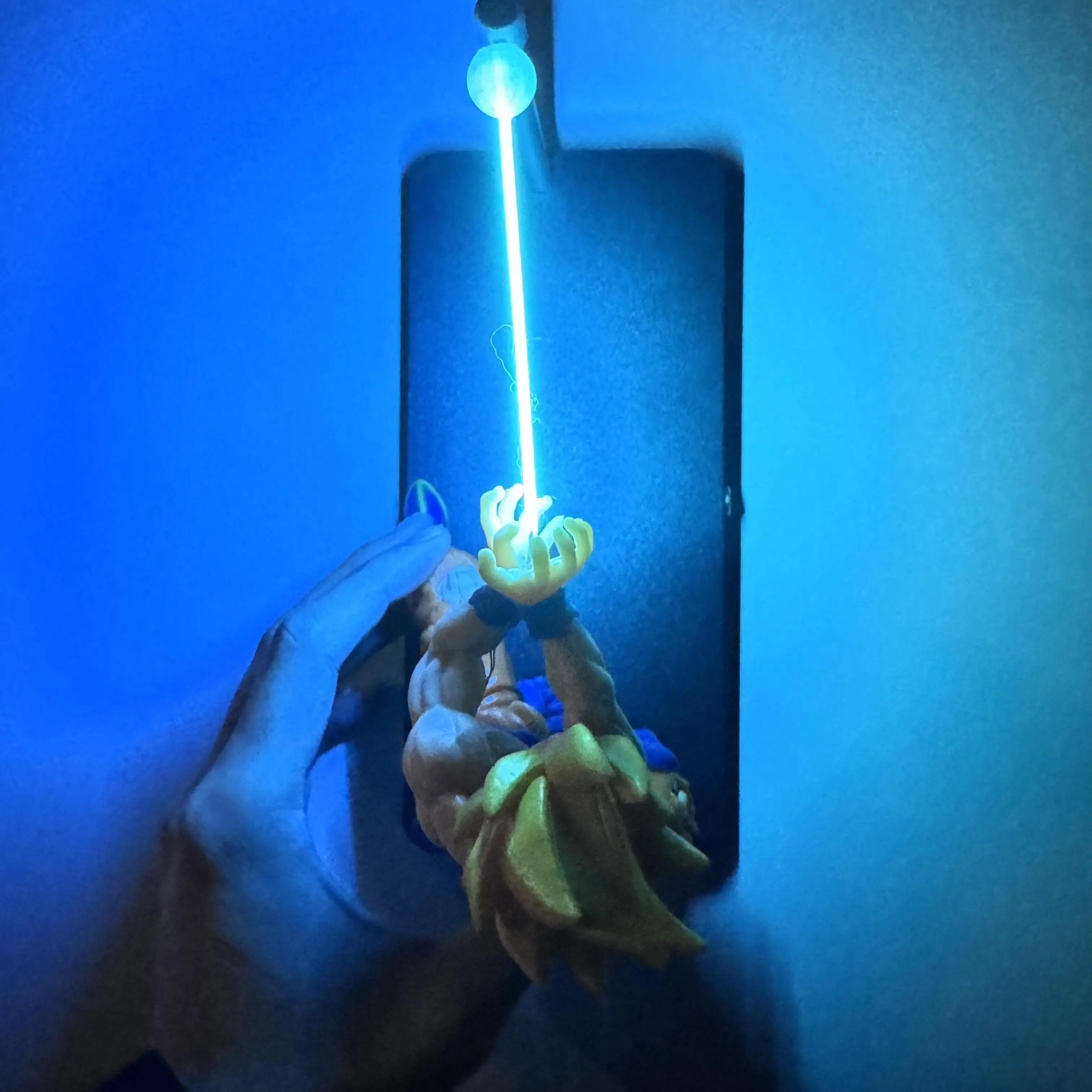 Energy Wave Magnetic Levitation Nightlight - Premium Anime Theme Collectible Toy Action Figure, Unique Home Ambient Decor, Enhanced Material Packaging Craftsmanship, Boys' Birthday Gift