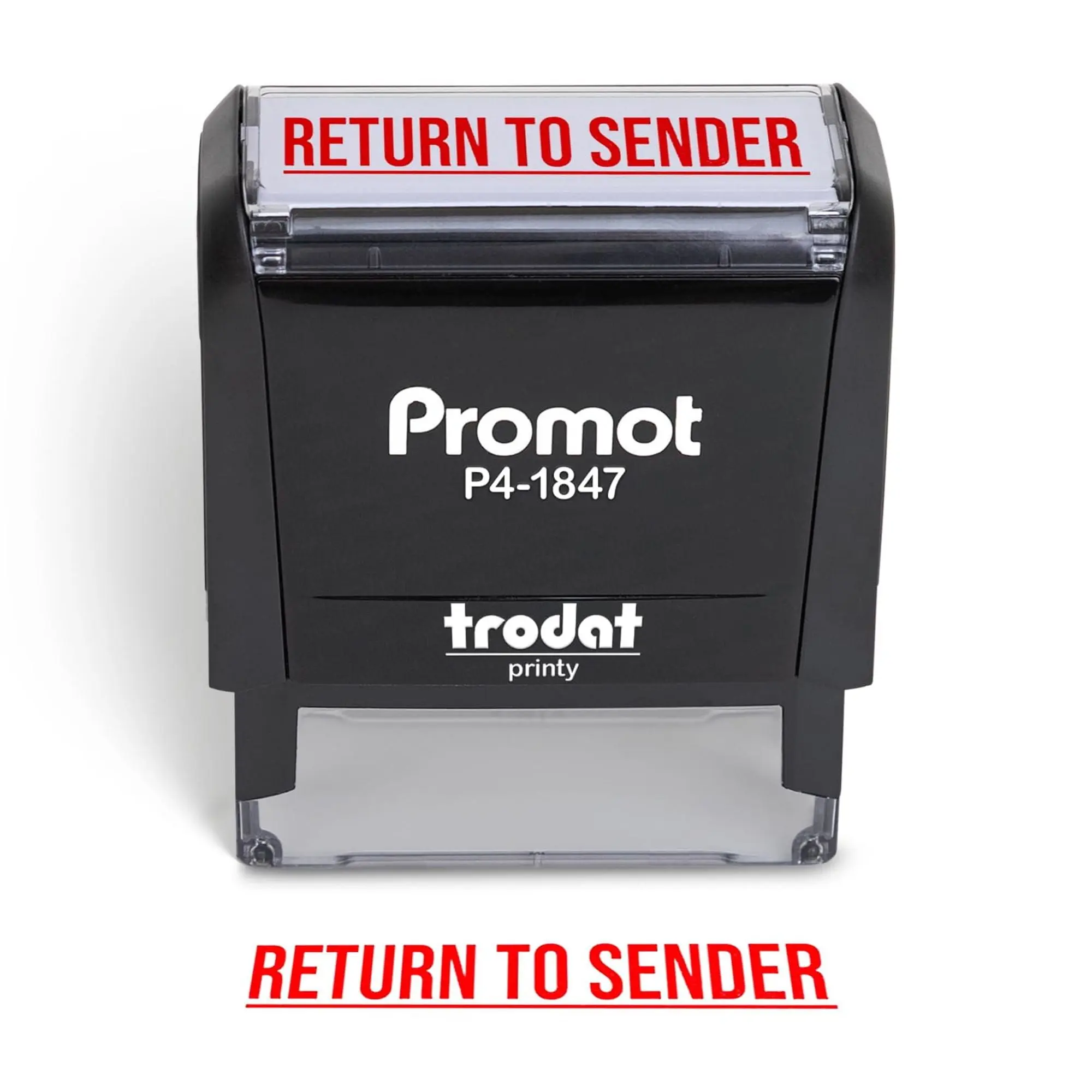 Promot Return to Sender Not at This Address - Self Inking Rubber Stamp