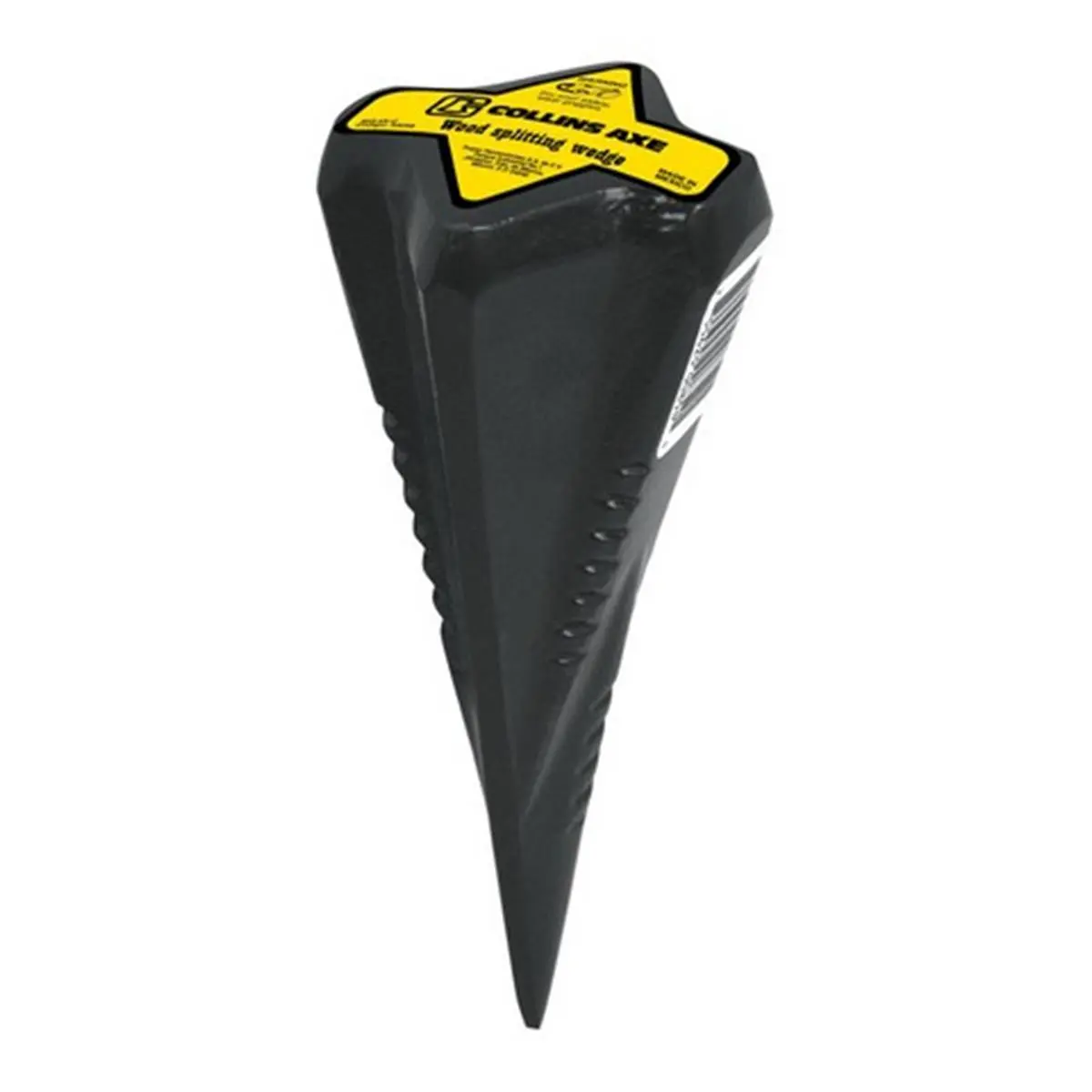 Collins TJ-3FD-C 3 lb Diamond Shaped Splitting Wedge, Drop Forged Head, Heat Treated Carbon Steel Wood Grenade That Spits Wood in Multiple Directions, Diamond Shaped Wedge, Wood Grenade Spits Wood In Multiple Directions