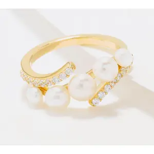 Honora Multi Cultured Pearl Ring, Sterling Silver