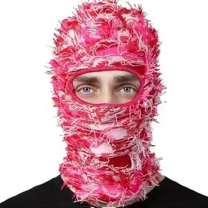 Warm Neck Protection Headwear Hat, 1 Piece Windproof Fiber Skiing Snowboard Mask, Distressed Balaclava for Winter Snow Sports Travel Riding