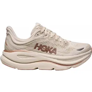 Women's HOKA Bondi 9 White/Rose Gold (1162012-OSG)