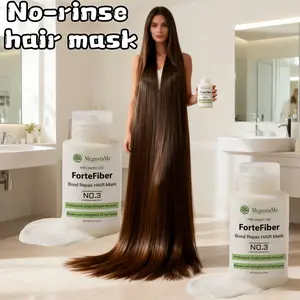 MegustaMe Anti-Frizz Hydration Hair Mask Tame Frizz Lock in Moisture No Rinse Formula for Silky Shiny Hair