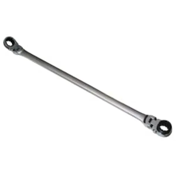 Mountain Series Metric Double Box Flexible Shaft Reversible Head Ratchet Mechanism Combination Wrench, 16x18 mm, Patented 90-Tooth Design, 1 lbs, for Household Needs (ex-pffgbxz16181)